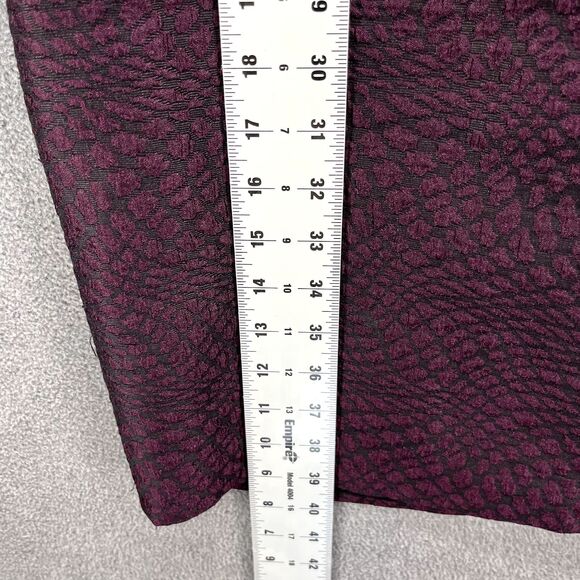 Tahari Dress Women 6 Purple Sheath Short Sleeve round neck lined back zipped - Picture 7 of 16